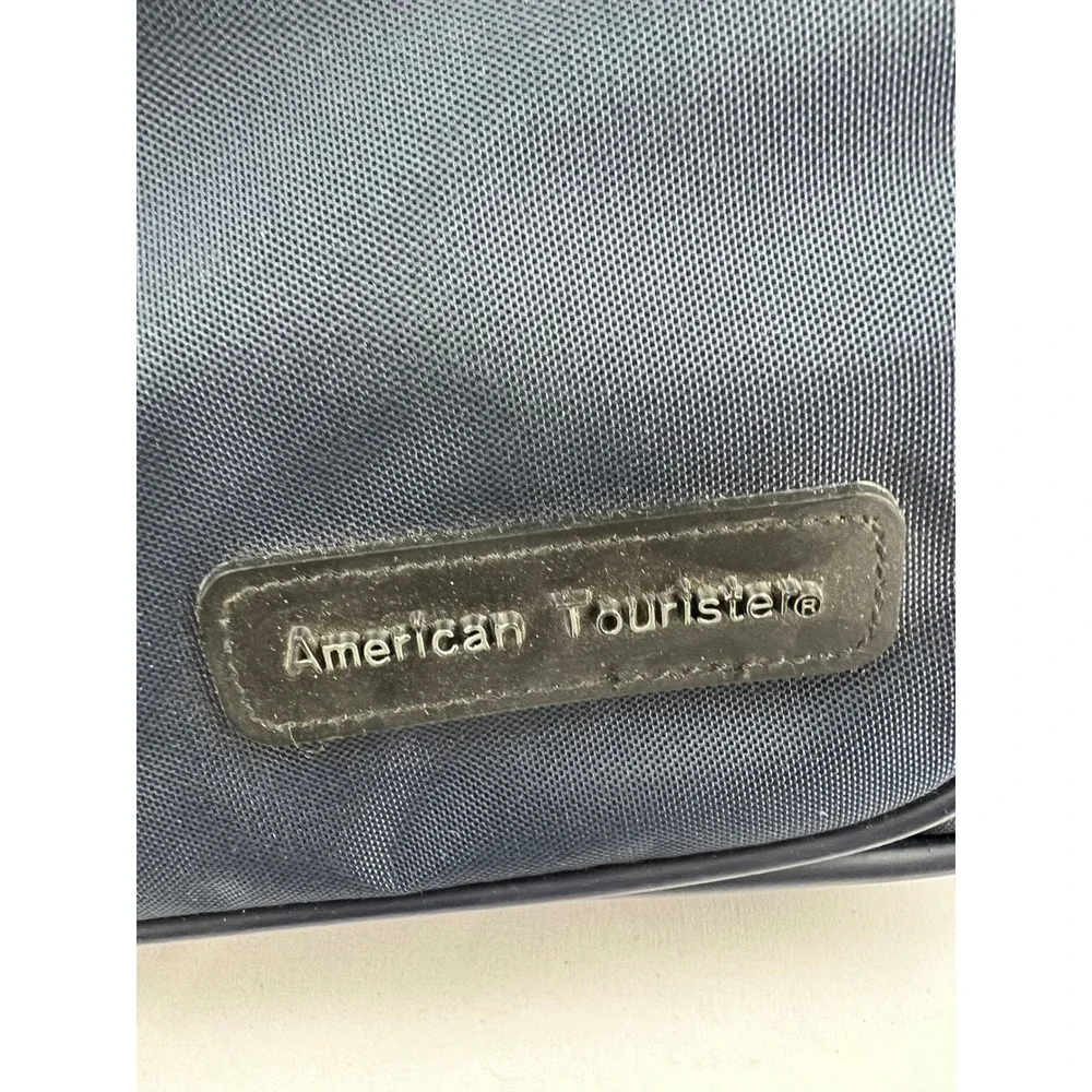 American Tourister Luggage Bag Vintage 7800 Series Navy Blue Nylon Carry-On 1988